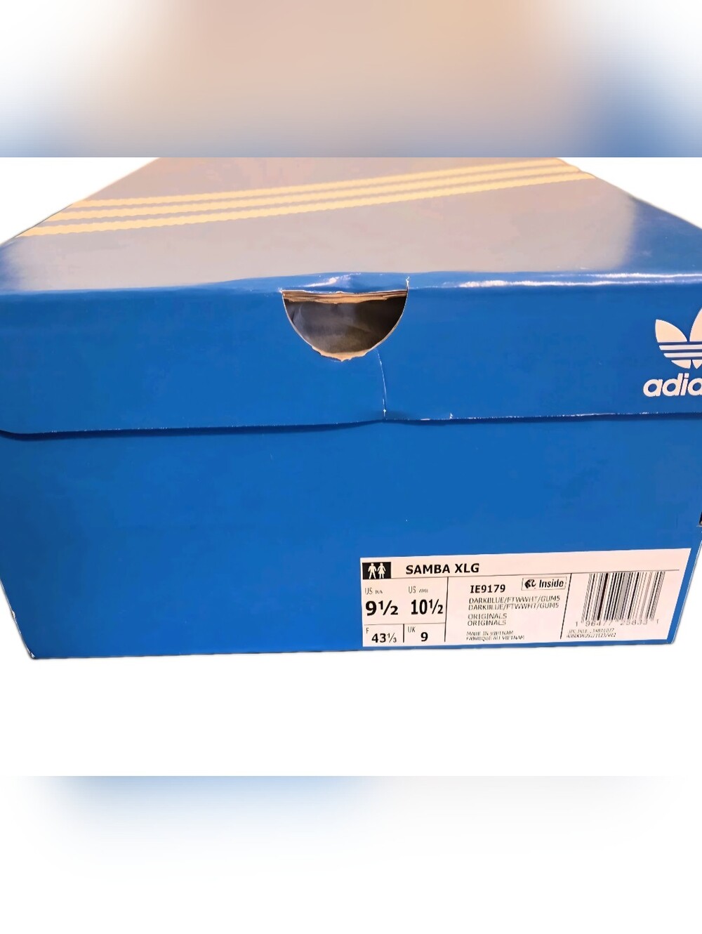 Adidas Originals Samba XLG Dark Blue Gum Men Unisex Men's Sz 9.5 Wmns Sz 10.5 - Picture 8 of 9